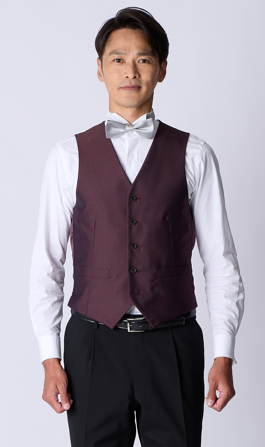 スタイリッシュベスト【シングル】 ワイン S