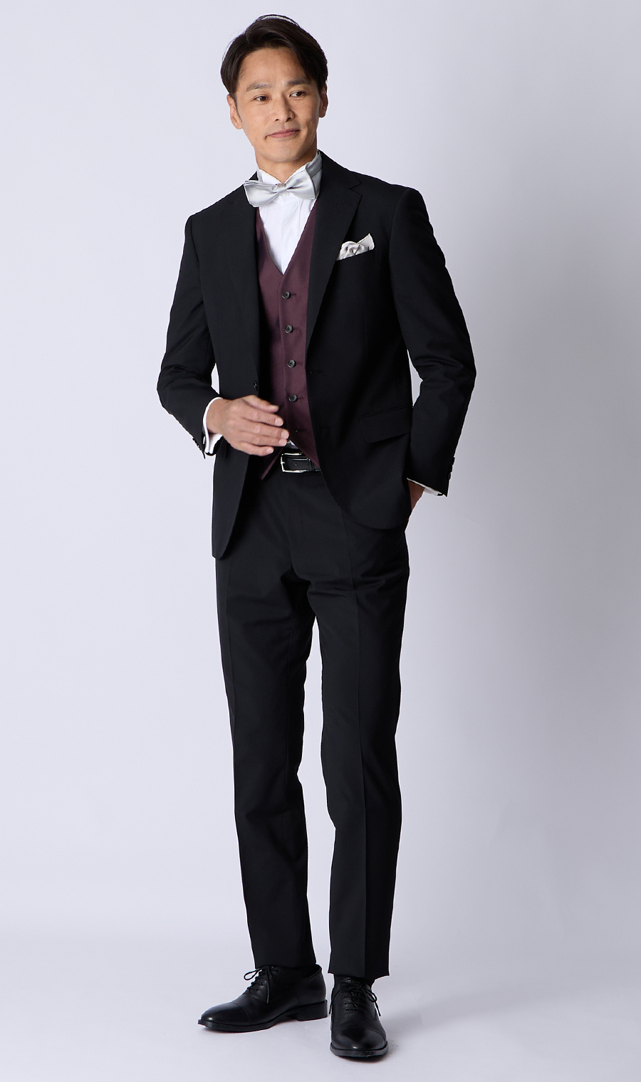 スタイリッシュベスト【シングル】 ワイン S