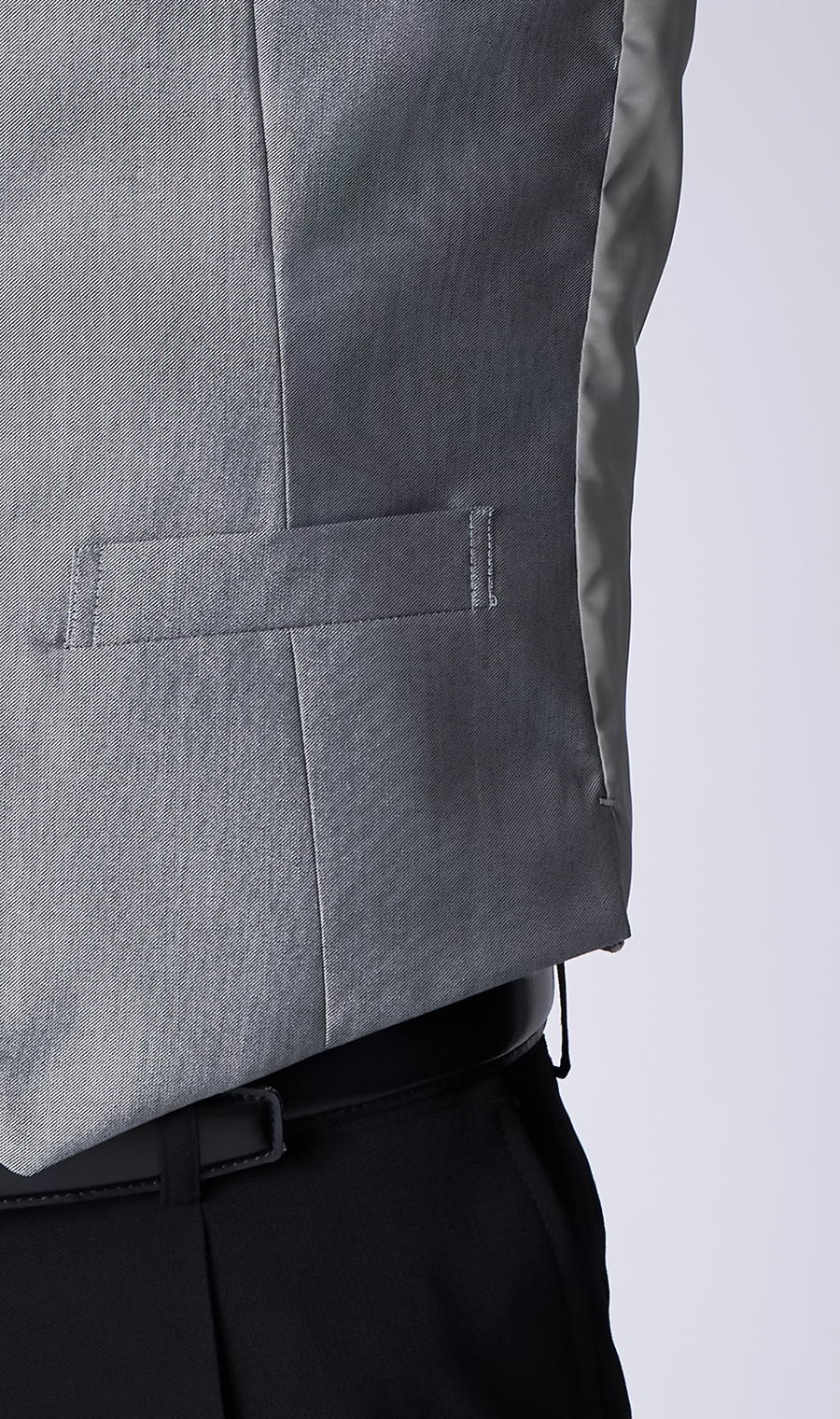 スタイリッシュベスト【シングル】 ライトグレー S