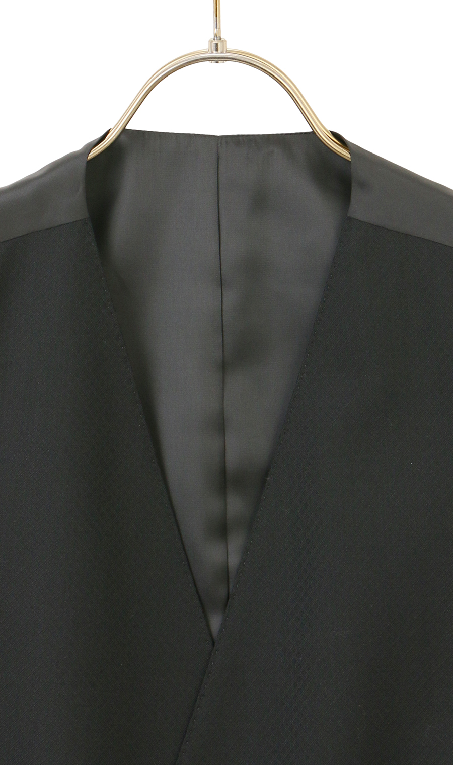 スタイリッシュベスト【ダブル】 ブラック S