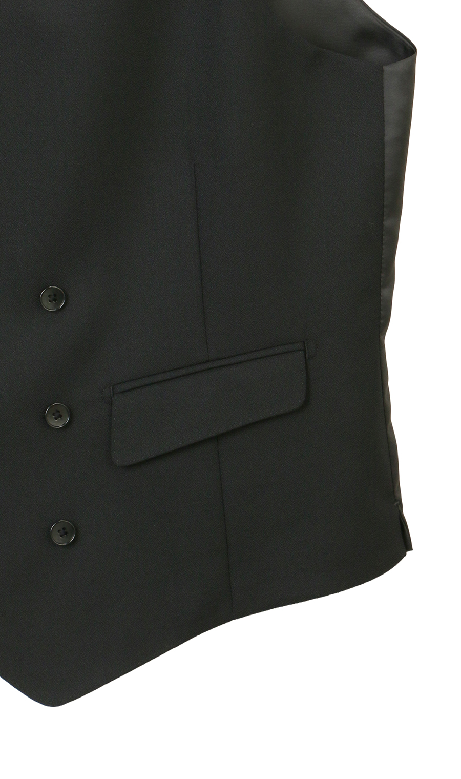 スタイリッシュベスト【ダブル】 ブラック S