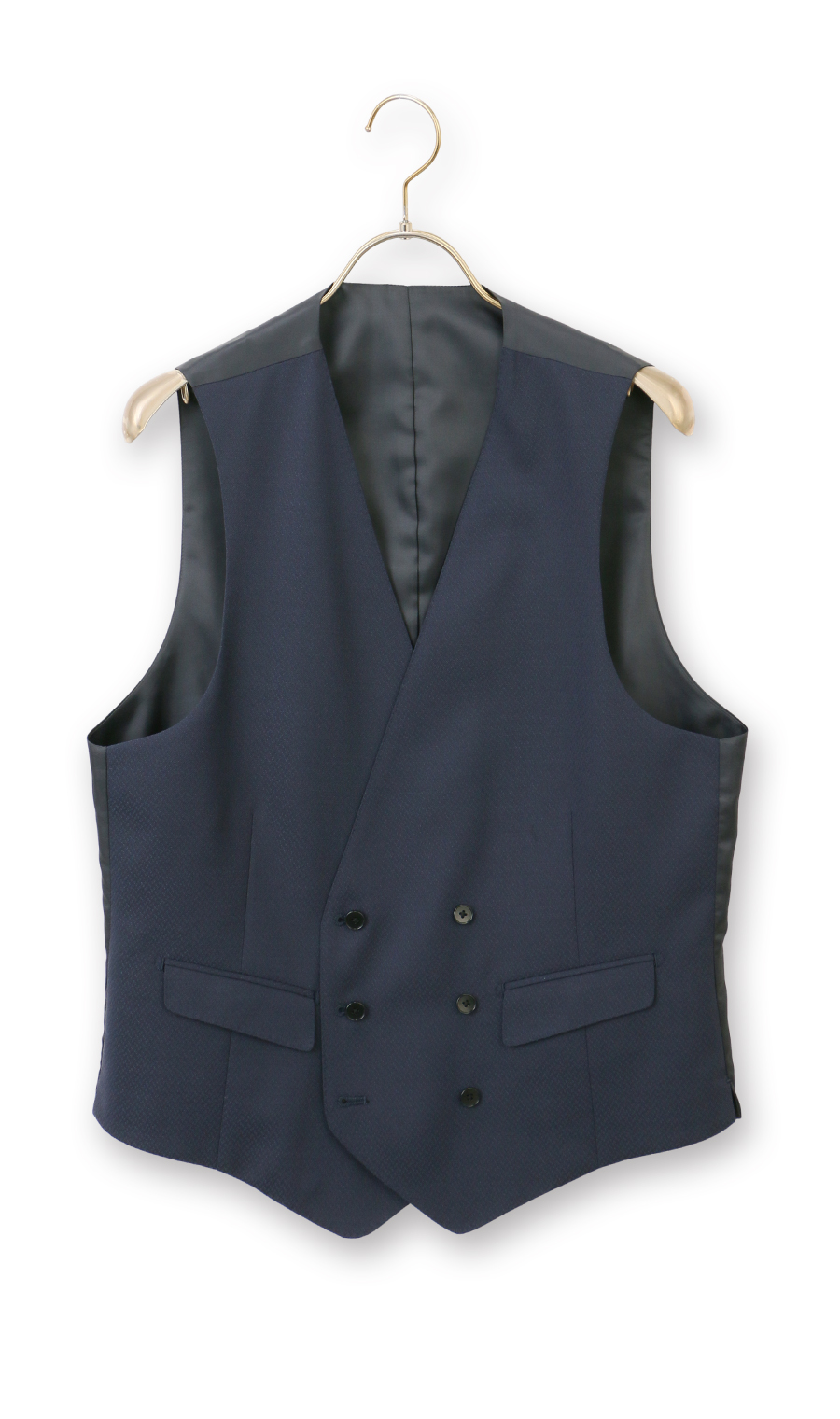 スタイリッシュベスト【ダブル】 ネイビー S