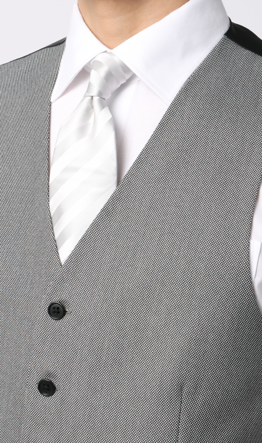 セレモニーベスト【シングル】 グレー Wide 3L