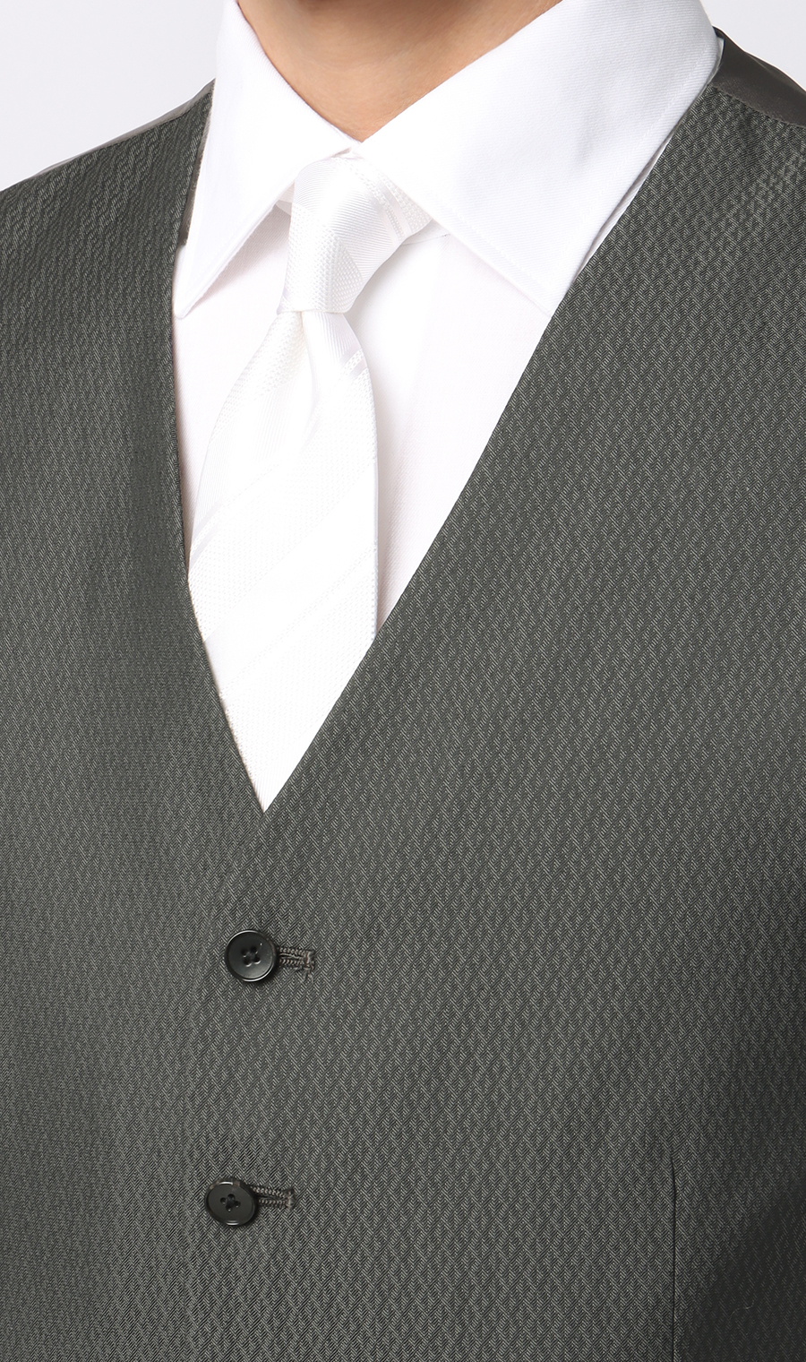 スタイリッシュベスト【シングル】【Plastics Smart】 チャコール 体型:E,号数(身長):L