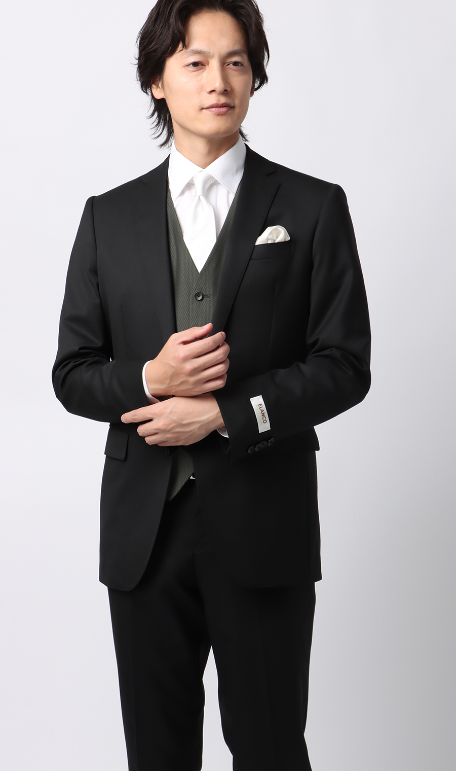 スタイリッシュベスト【シングル】【Plastics Smart】 チャコール Wide L