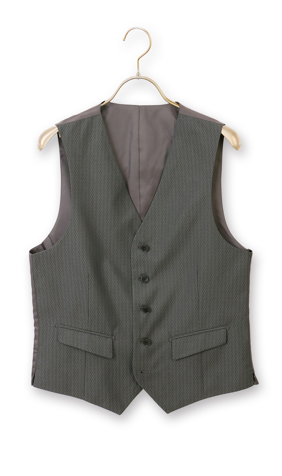 スタイリッシュベスト【シングル】【Plastics Smart】 チャコール Wide L