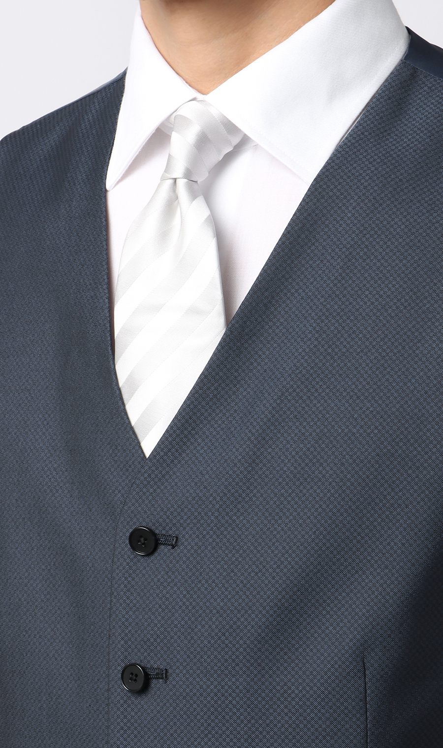 スタイリッシュベスト【シングル】【Plastics Smart】 ネイビー S