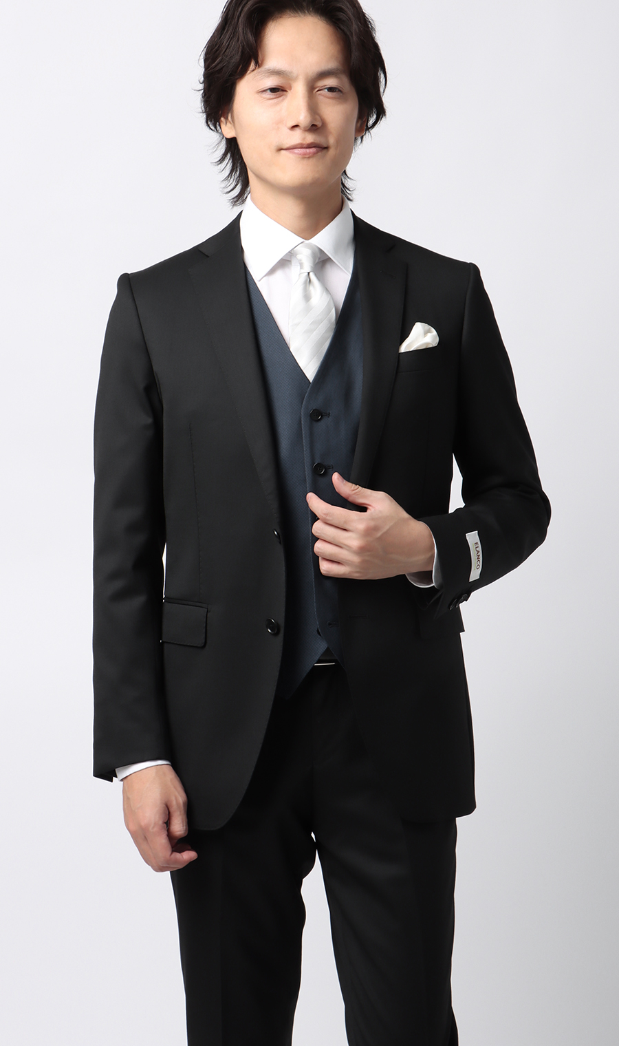 スタイリッシュベスト【シングル】【Plastics Smart】 ネイビー S