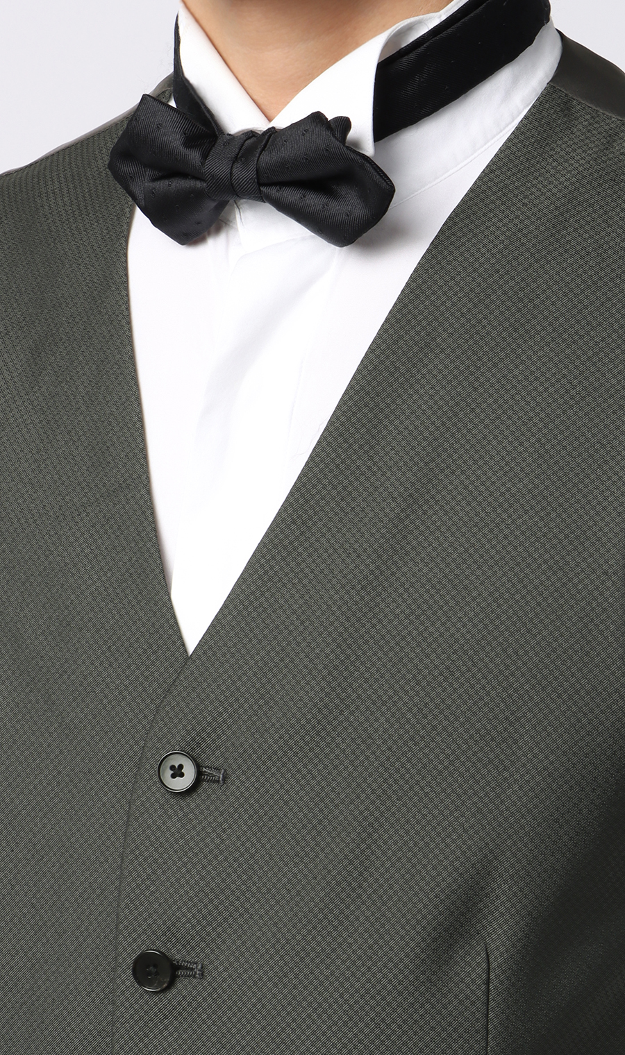 スタイリッシュベスト【シングル】【Plastics Smart】 チャコール 体型:E,号数(身長):L