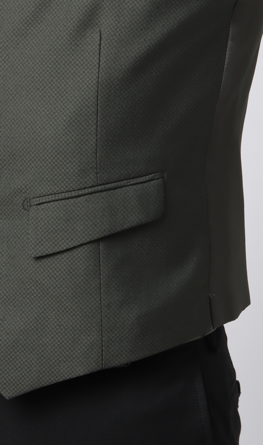 スタイリッシュベスト【シングル】【Plastics Smart】 チャコール 体型:E,号数(身長):L