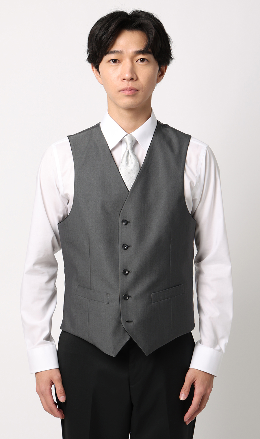 リバーシブルベスト【シングル】【Plastics Smart】 グレー SS