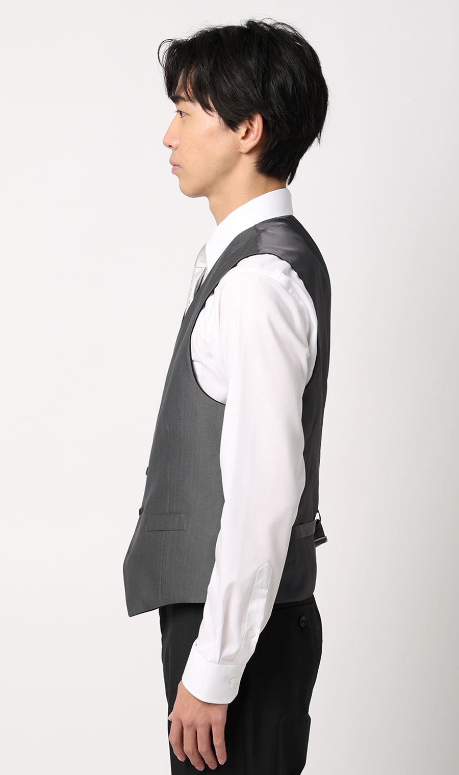 リバーシブルベスト【シングル】【Plastics Smart】 グレー SS