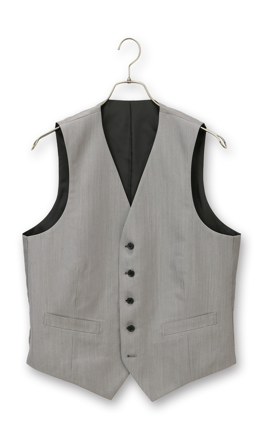 リバーシブルベスト《シングル》 グレー 体型:E体(大きいサイズ),号数（身長）:10号(195cm)