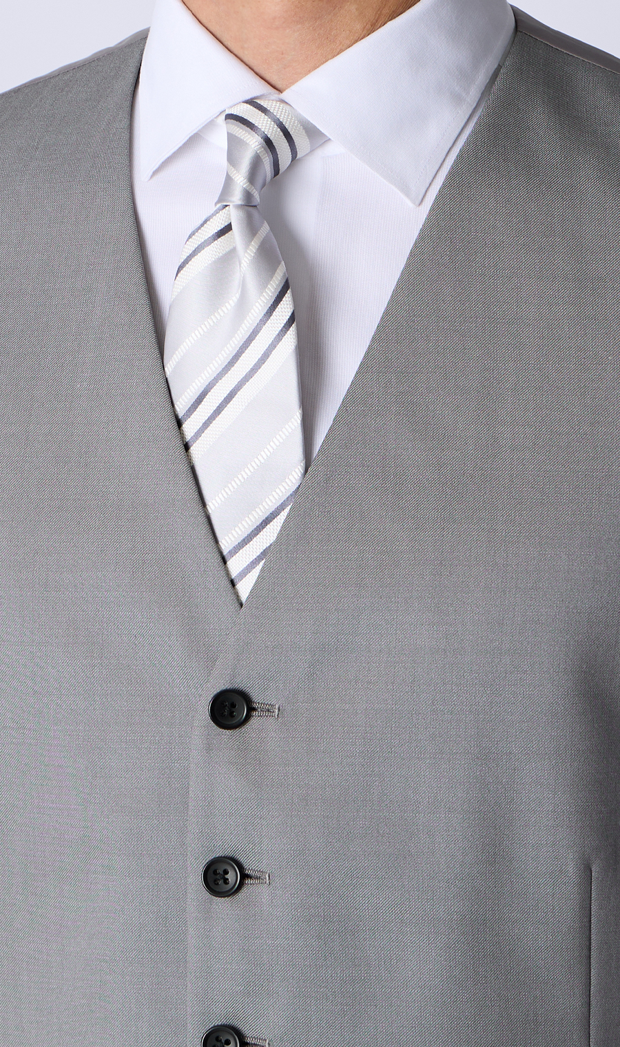 リバーシブルベスト【Plastics Smart】 ライトグレー 体型:AB体(がっちり型),号数(身長):4号(165cm)