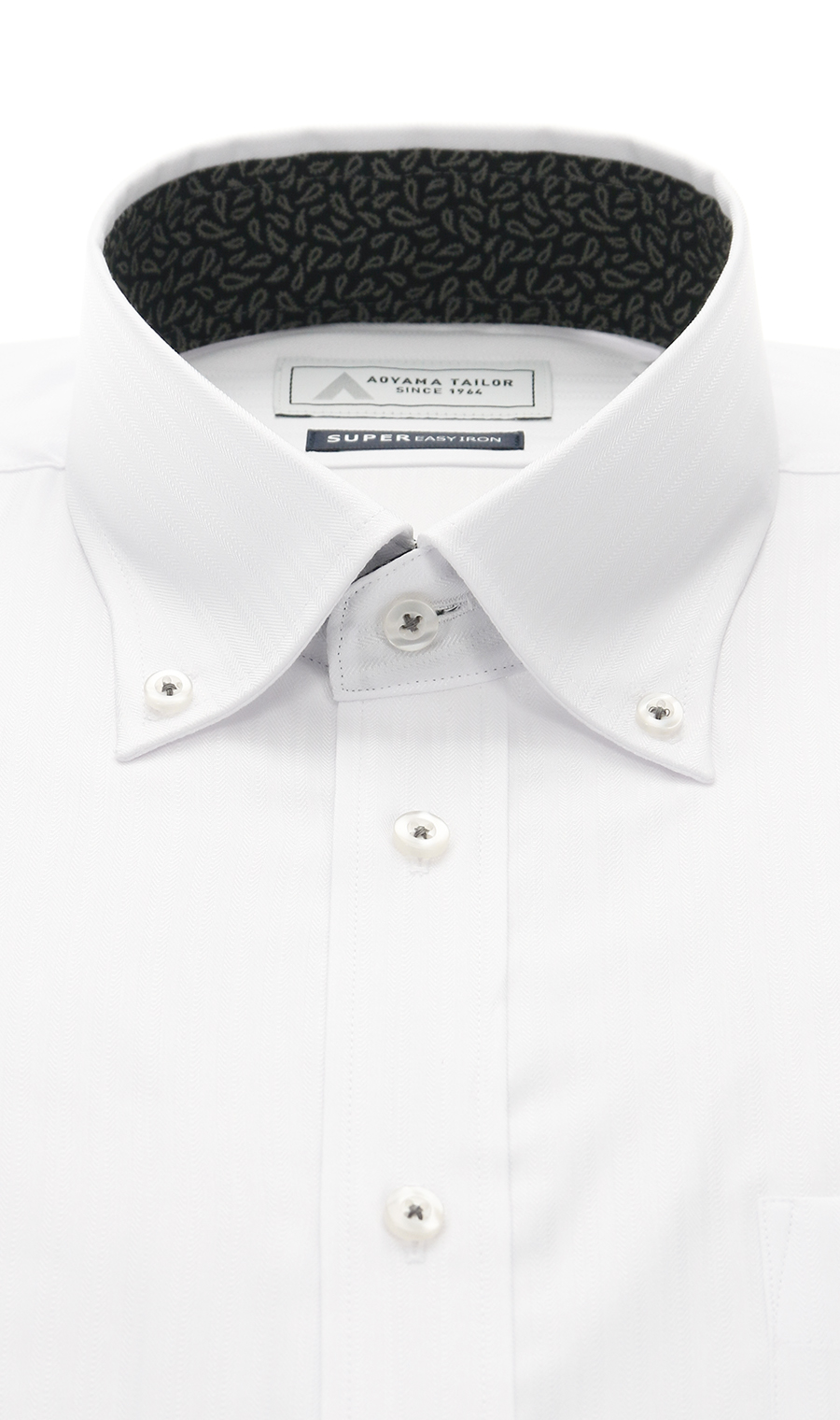 ボタンダウンワイシャツ【Ag Fresh α】 ホワイト 首周り:37cm,裄丈:78cm