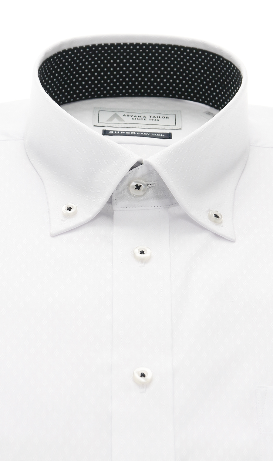 ボタンダウンワイシャツ【Ag Fresh α】 ホワイト 首周り:37cm,裄丈:78cm