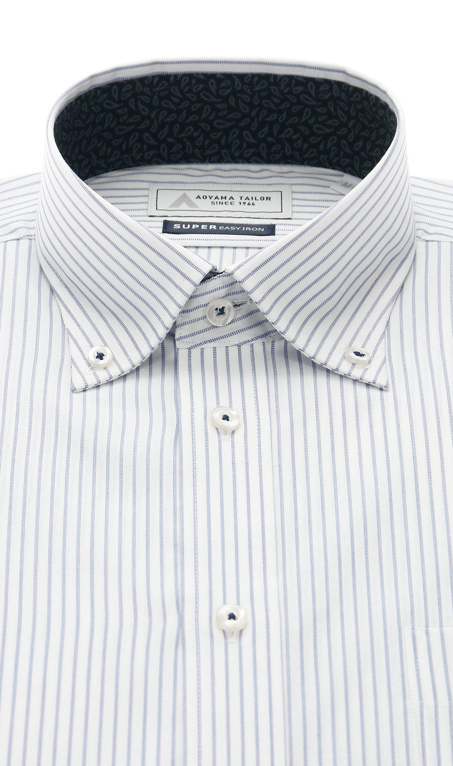 ボタンダウンワイシャツ【Ag Fresh α】 ブルー 首周り:37cm,裄丈:78cm