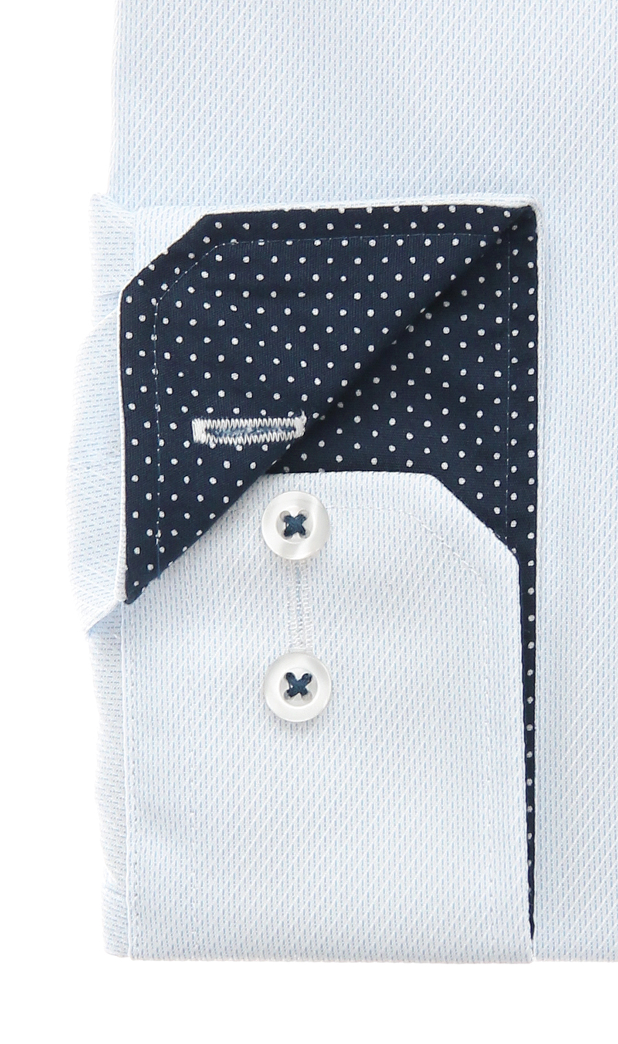 ボタンダウンワイシャツ【Ag Fresh α】 ブルー 首周り:37cm,裄丈:78cm