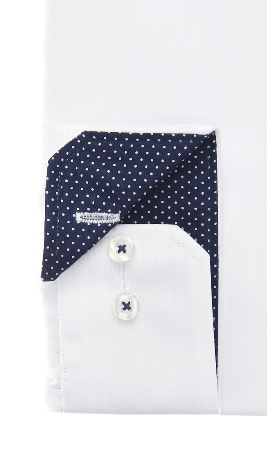 ワイドカラーワイシャツ【Ag Fresh α】 ホワイト 首周り:37cm,裄丈:78cm