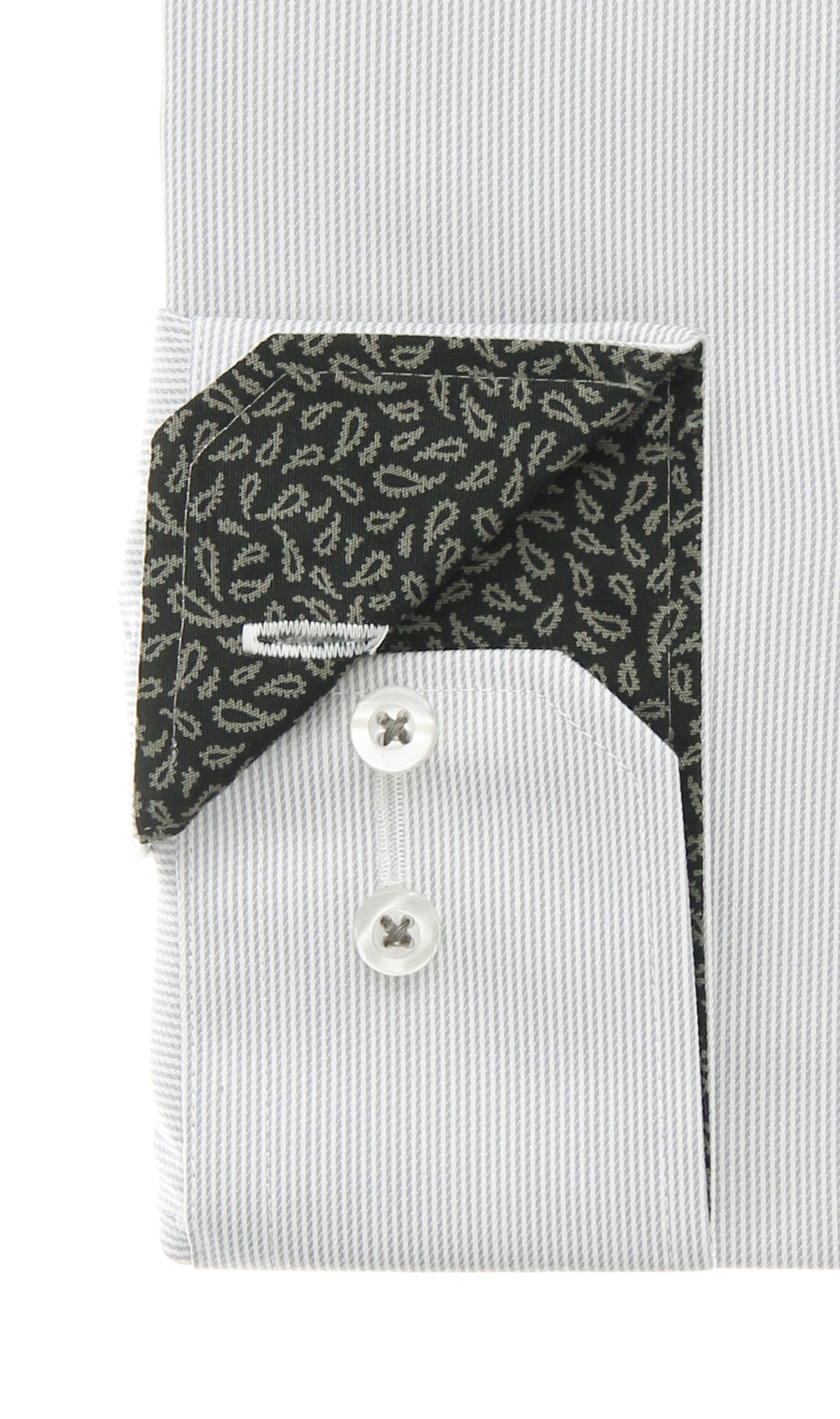 ワイドカラーワイシャツ【Ag Fresh α】 グレー 首周り:37cm,裄丈:78cm