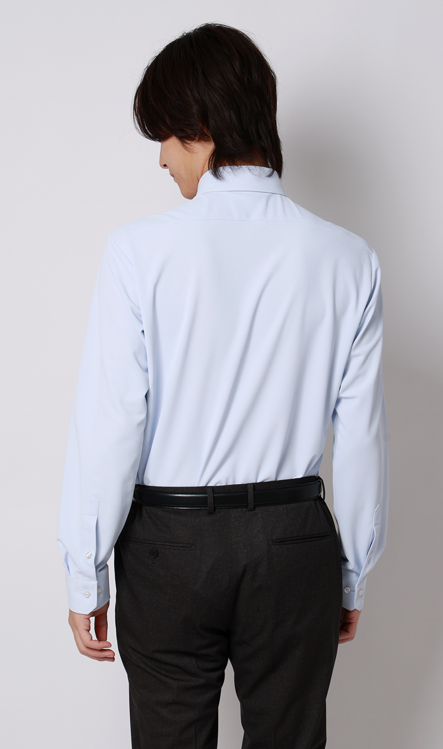 ボタンダウンワイシャツ【NON IRONTECH】【#すごシャツ】 ブルー 首周り:37cm,裄丈:78cm