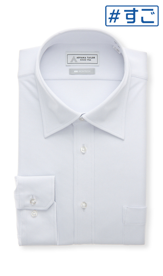 ワイドカラーワイシャツ【NON IRONTECH】【＃すごシャツ】
