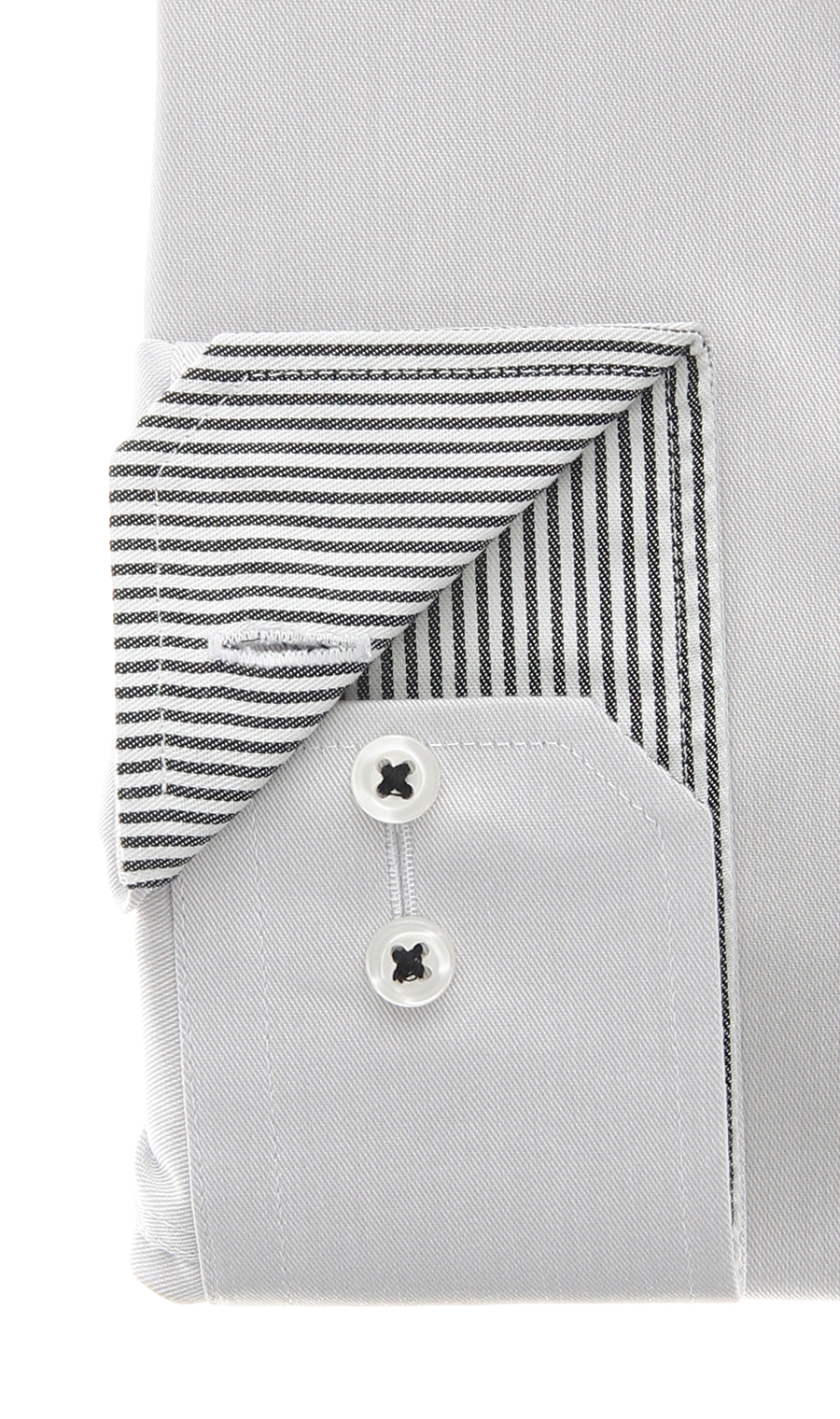 レギュラーカラーワイシャツ【NON IRONMAX】 ライトグレー 首周り:37cm,裄丈:78cm