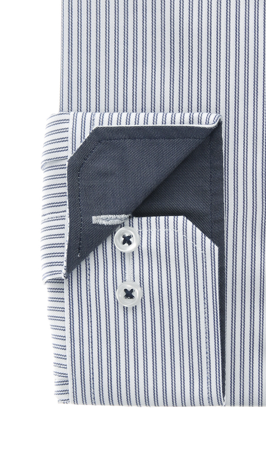 ボタンダウンワイシャツ【NON IRONMAX】 ネイビー 首周り:37cm,裄丈:78cm