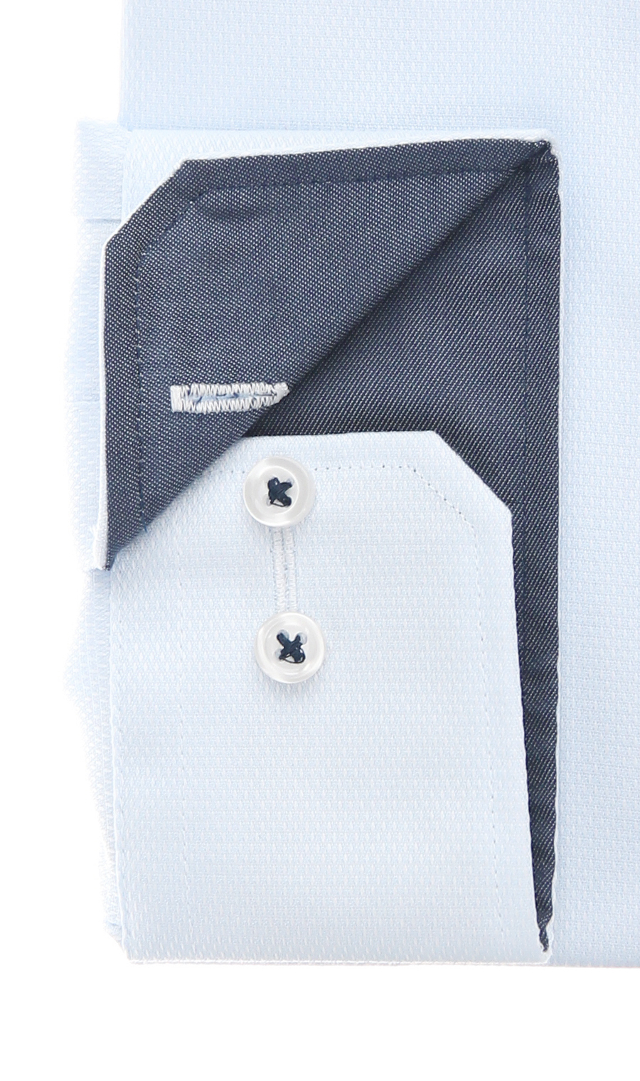 ボタンダウンワイシャツ【NON IRONMAX】 ブルー 首周り:37cm,裄丈:78cm