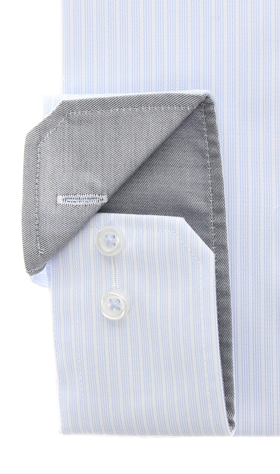 ボタンダウンワイシャツ【キング&トール】【NON IRONMAX】 ブルー 首周り:45cm,裄丈:84cm