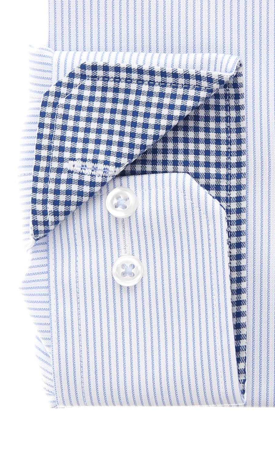 ボタンダウンワイシャツ【キング&トール】【NON IRONMAX】 ブルー 首周り:45cm,裄丈:84cm