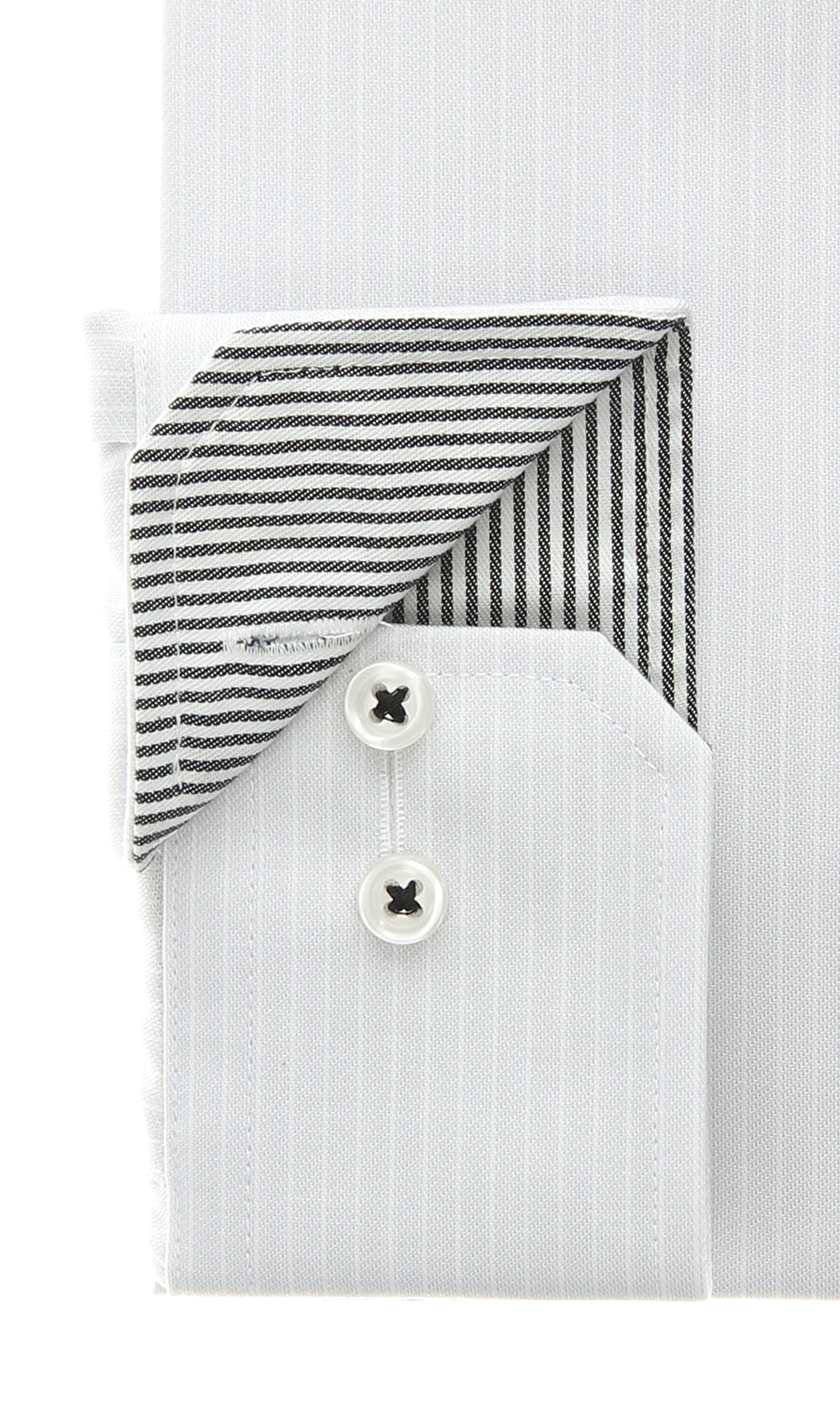 ボタンダウンワイシャツ【NON IRONMAX】 ライトグレー 首周り:37cm,裄丈:78cm