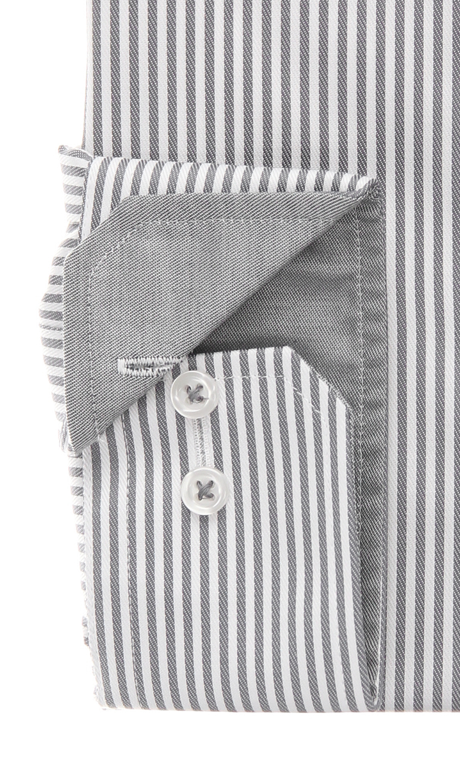 ボタンダウンワイシャツ【NON IRONMAX】 グレー 首周り:37cm,裄丈:78cm