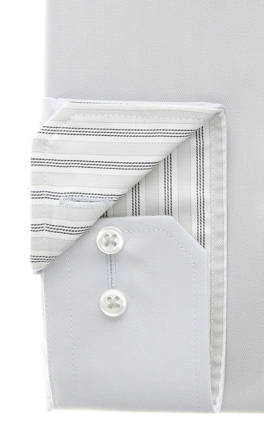 ボタンダウンワイシャツ【NON IRONMAX】 ライトグレー 首周り:37cm,裄丈:78cm