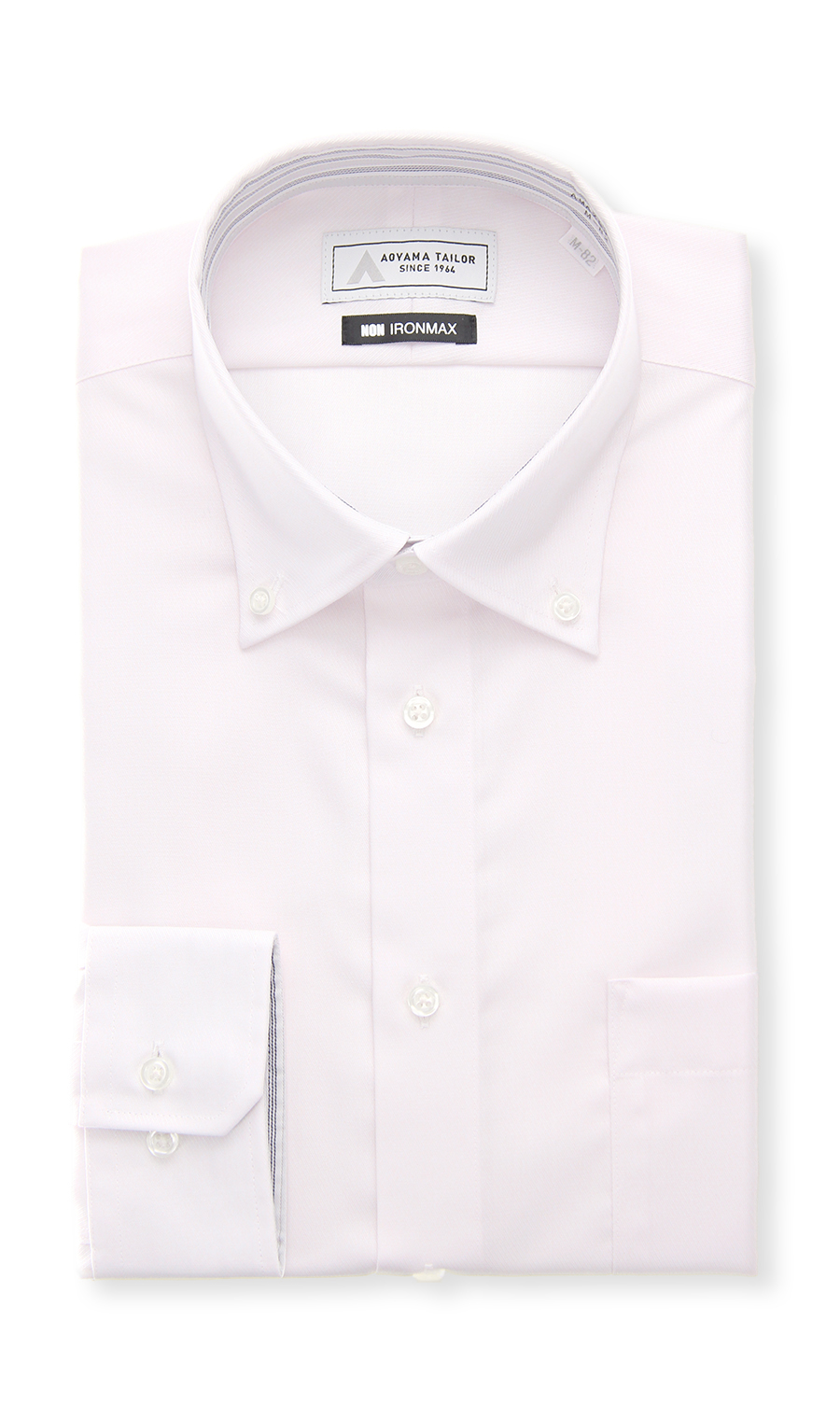 钮扣领衬衫 【NON IRONMAX】 粉红色颈围:37cm,袖长:78cm