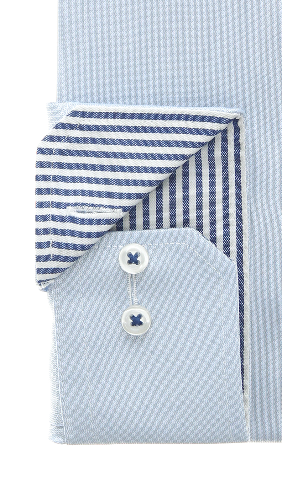 ワイドカラーワイシャツ【キング&トール】【NON IRONMAX】 ブルー 首周り:45cm,裄丈:84cm