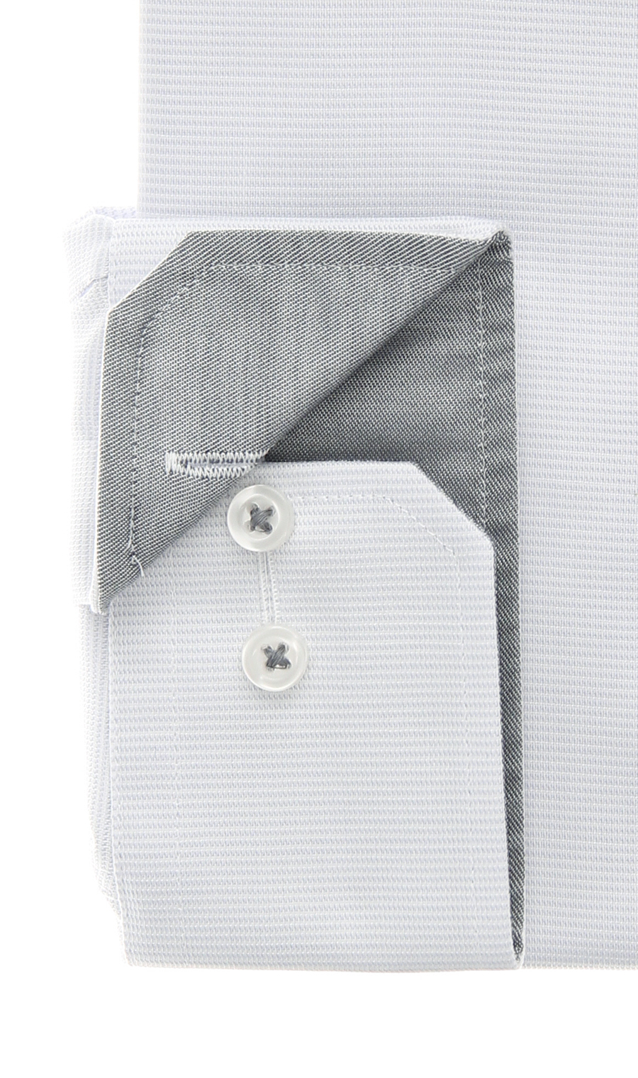 ワイドカラーワイシャツ【キング&トール】【NON IRONMAX】 グレー 首周り:45cm,裄丈:84cm