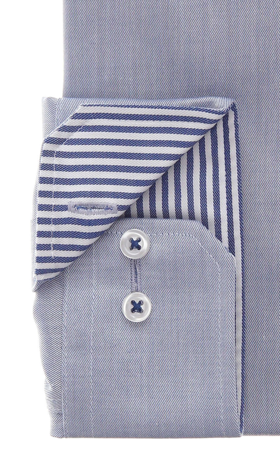 ワイドカラーワイシャツ【NON IRONMAX】 ブルー 首周り:37cm,裄丈:78cm