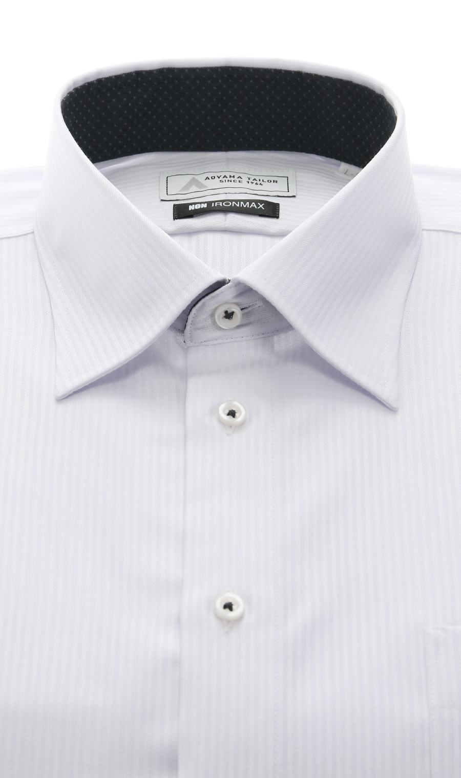 ワイドカラーワイシャツ【キング＆トール】【NON IRONMAX】 ライトグレー 首周り:45cm,裄丈:84cm