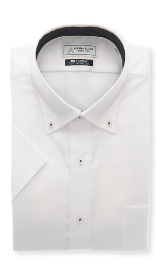 ボタンダウンワイシャツ【キング＆トール】【半袖】【涼】【NON IRONMAX】