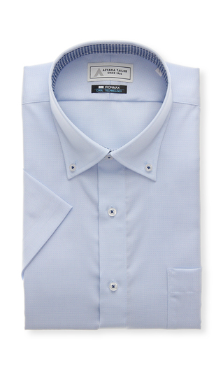 ボタンダウンワイシャツ【キング】【半袖】【涼】【NON IRONMAX】