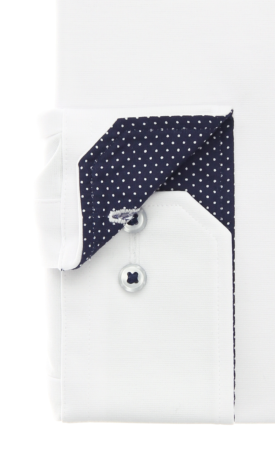 ボタンダウンワイシャツ【NON IRONTECH】【＃すごシャツ】 ホワイト 首周り:37cm,裄丈:78cm