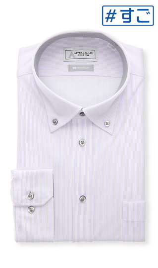 ピン★スニード ジャック インナーセット ホワイト Lサイズ ボタンダウンワイシャツ【キング＆トール】【NON IRONTECH