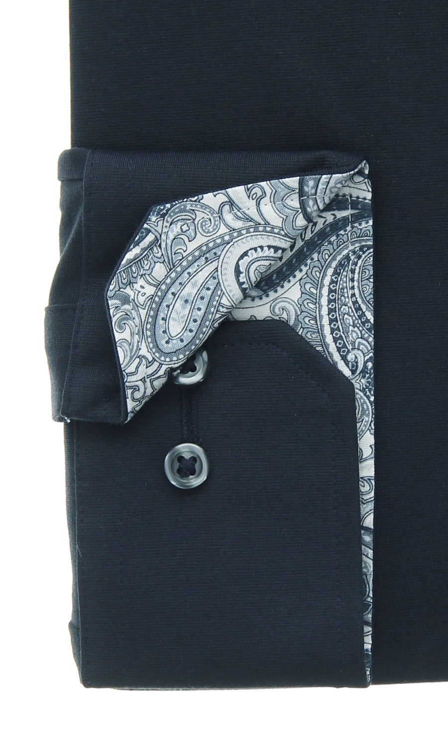 ワイドカラーワイシャツ【NON IRONTECH】【＃すごシャツ】 ネイビー 首周り:37cm,裄丈:78cm