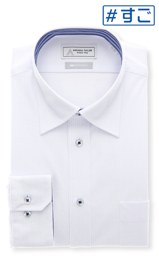ワイドカラーワイシャツ【NON IRONTECH】【#すごシャツ】
