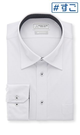 ワイドカラーワイシャツ【NON IRONTECH】【＃すごシャツ】