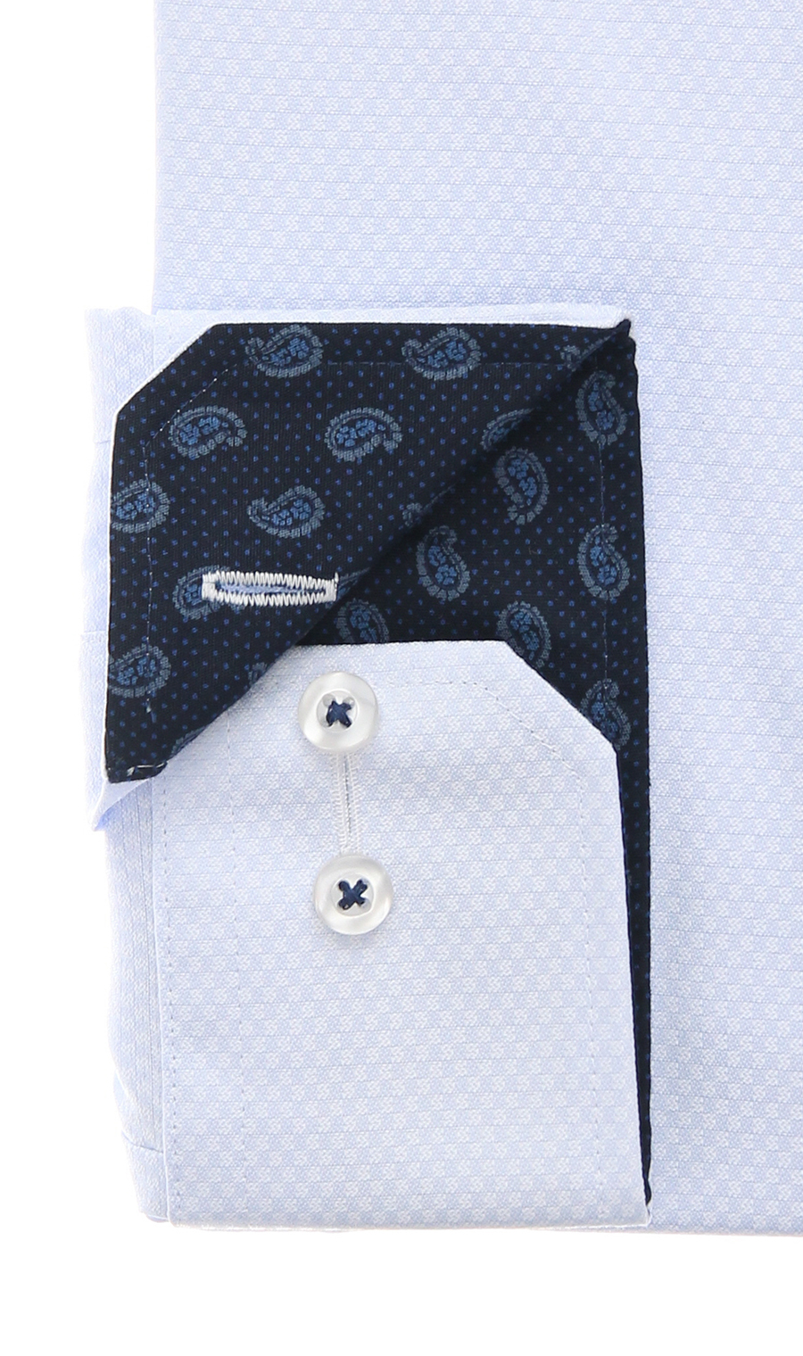 ボタンダウンワイシャツ【Technical Cotton】 ブルー 首周り:37cm,裄丈:78cm