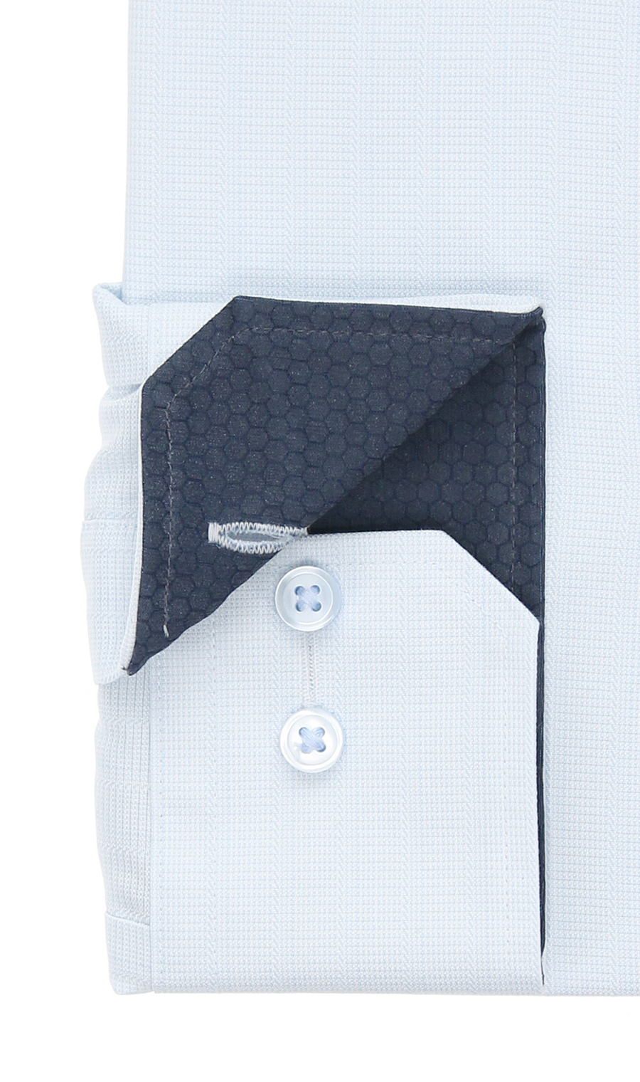 ボタンダウンワイシャツ【Technical Cotton】【COOL TECHNOLOGY】 ブルー系 首周り:43cm,裄丈:82cm