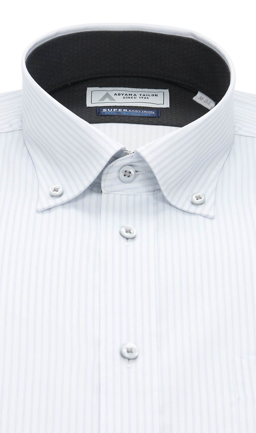 ボタンダウンワイシャツ【Technical Cotton】【COOL TECHNOLOGY】 グレー系 首周り:39cm,裄丈:84cm