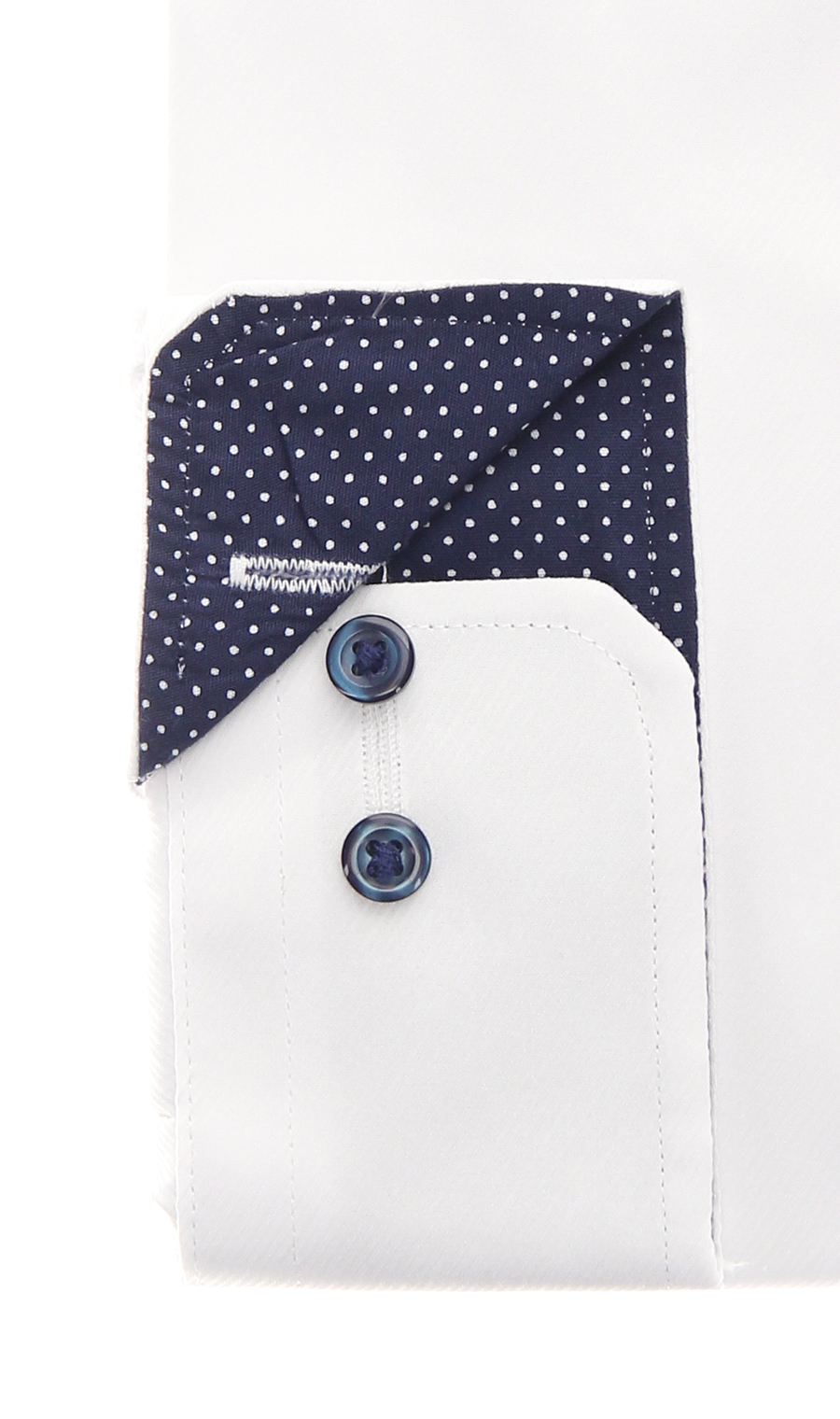 ワイドカラーワイシャツ【OEKO-TEX】 ホワイト 首周り:39cm,裄丈:82cm